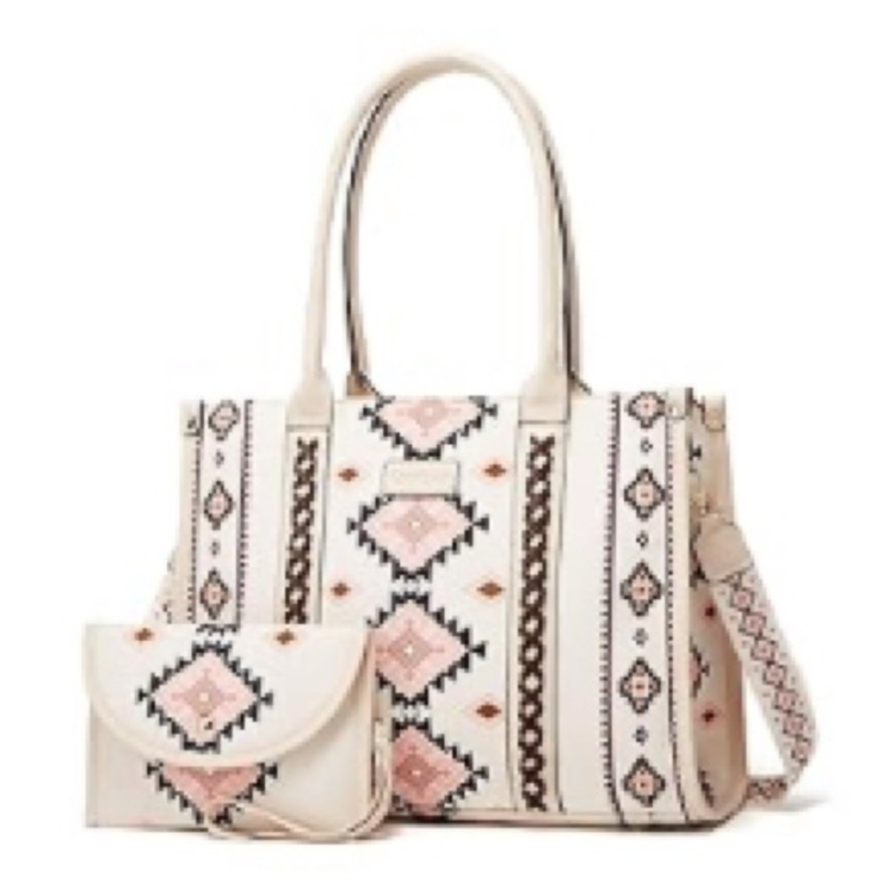 Women Handbag Travel Tote Bag Vintage Purses Boho Style Work Shoulder Bag